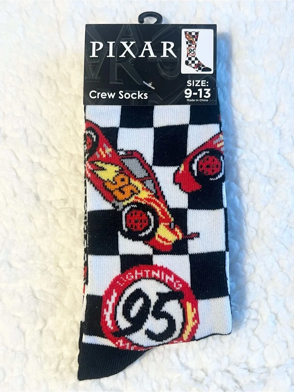 Lightning McQueen Crew Socks